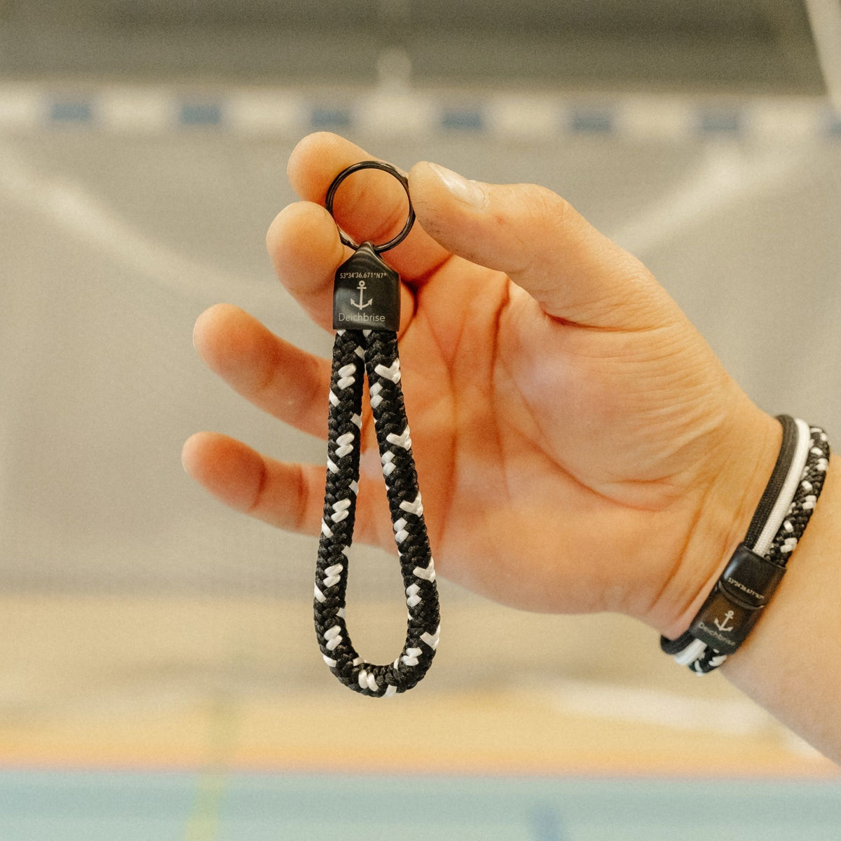 Schlüsselanhänger aus Segeltau Flatterball (8mm)
