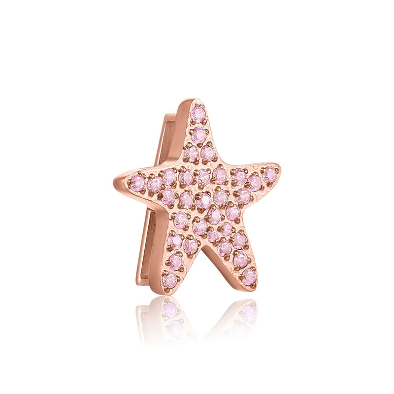 Charm Seestern mit rosa Zirkonia (Lüttje Charming)