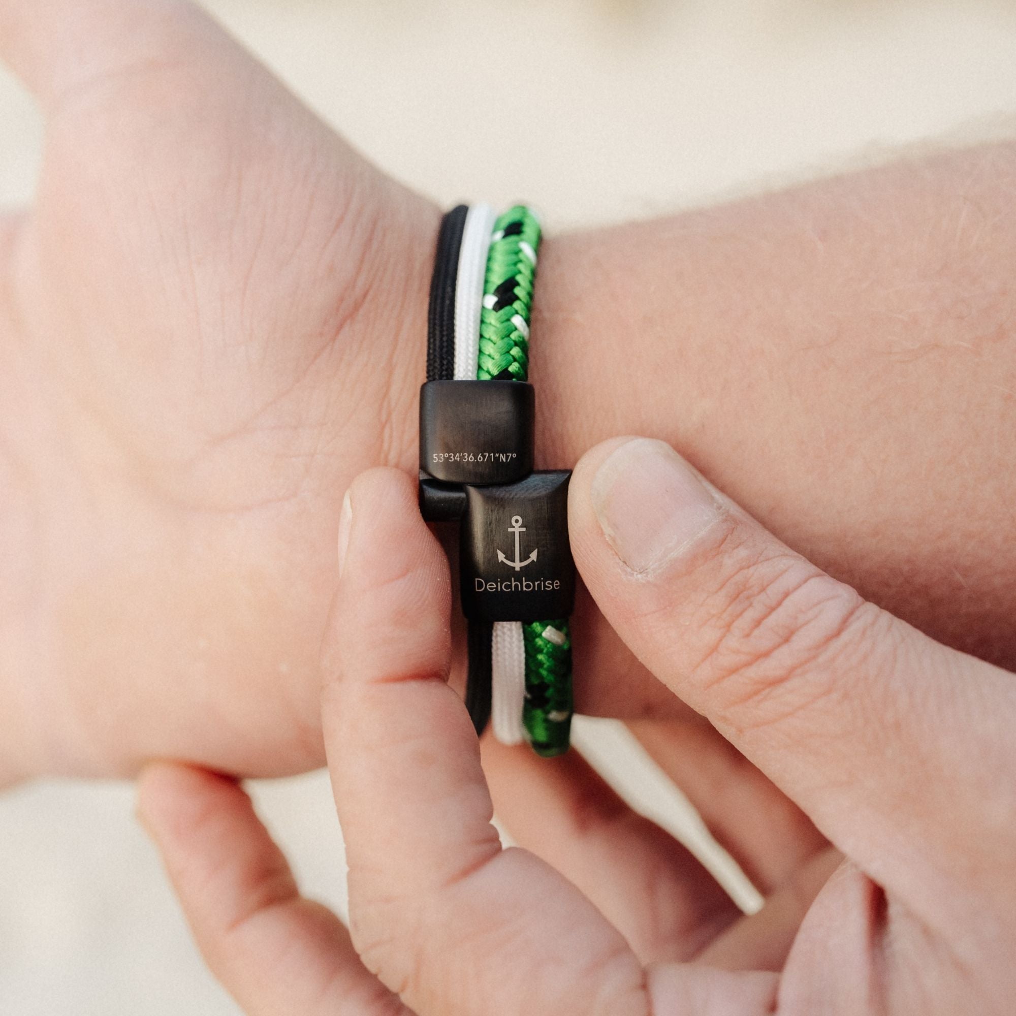 Segelseil-Segeltau Armband Flankengott (Multistrang)