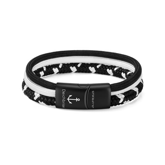 Segelseil-Segeltau Armband Flatterball (Multistrang)