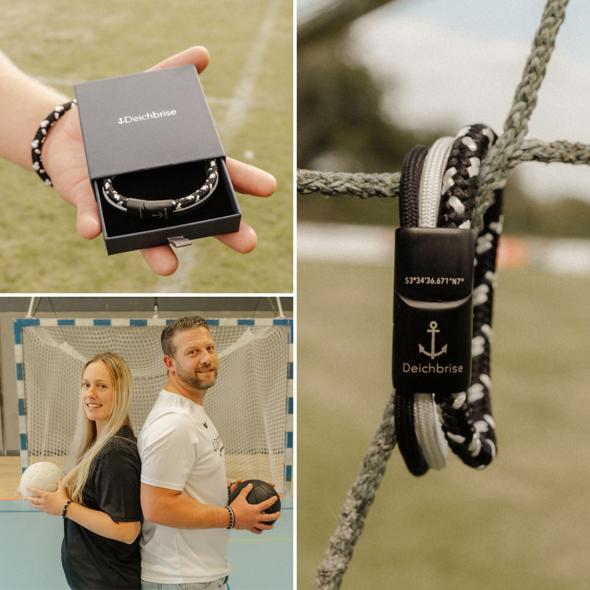 Segelseil-Segeltau Armband Flatterball (Multistrang)