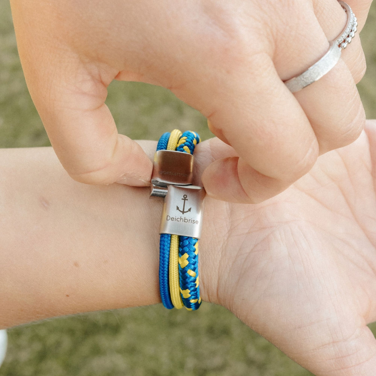 Segelseil-Segeltau Armband Flugkopfball (Multistrang)