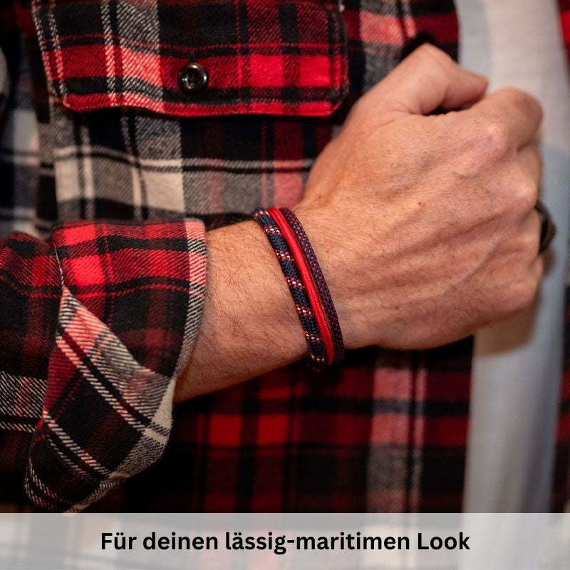 Segelseil-Segeltau Armband Hanseatic (Multistrang)