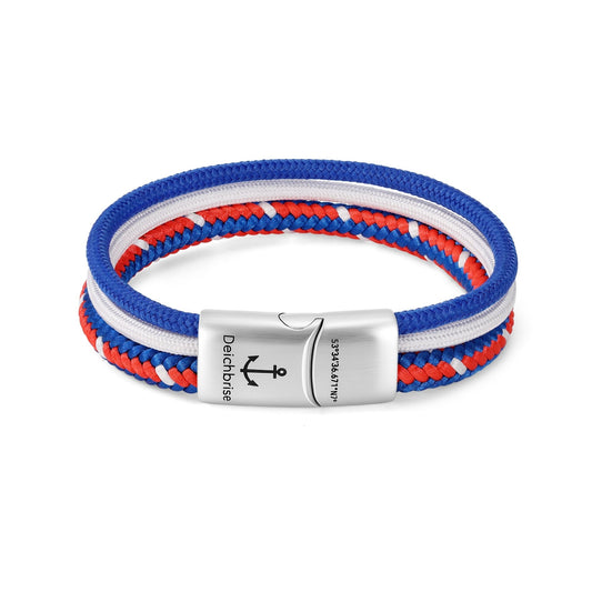 Segelseil-Segeltau Armband Sprungwurf (Multistrang)