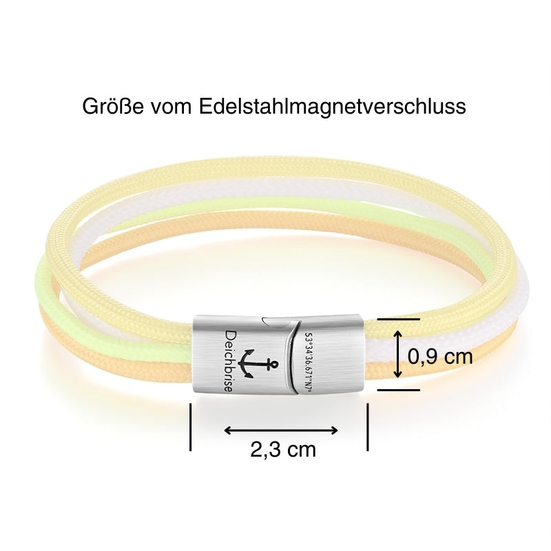 Segelseil Armband Sonnenschein (Multistrang)