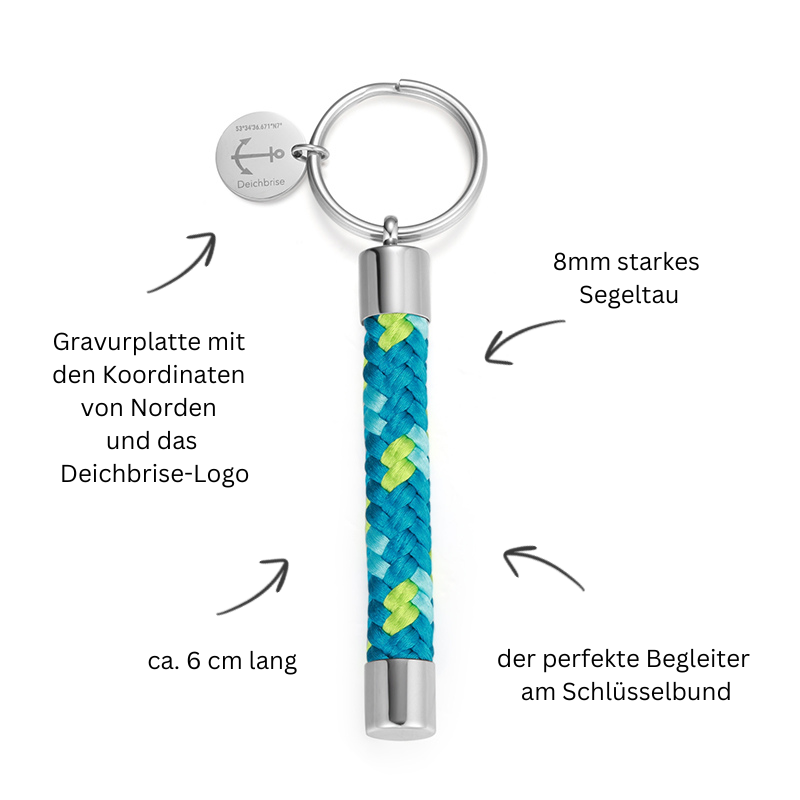 Schlüsselanhänger aus Segeltau Tjark (8mm)