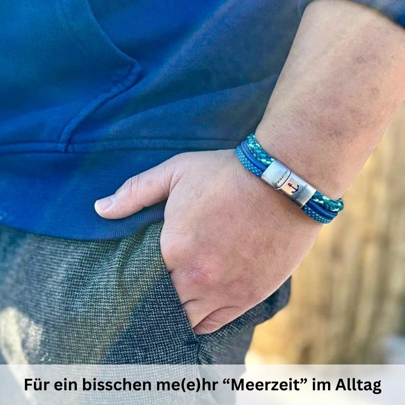 Segelseil-Segeltau Armband Meerzeit (Multistrang)