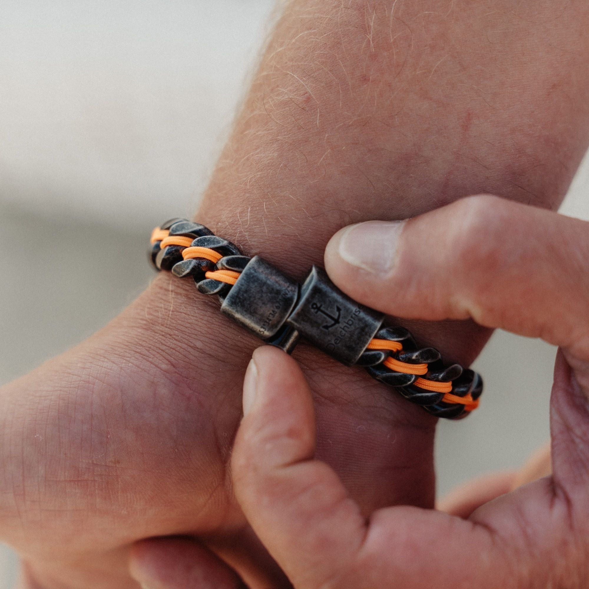 Stahltau Armband Dark Sundowner