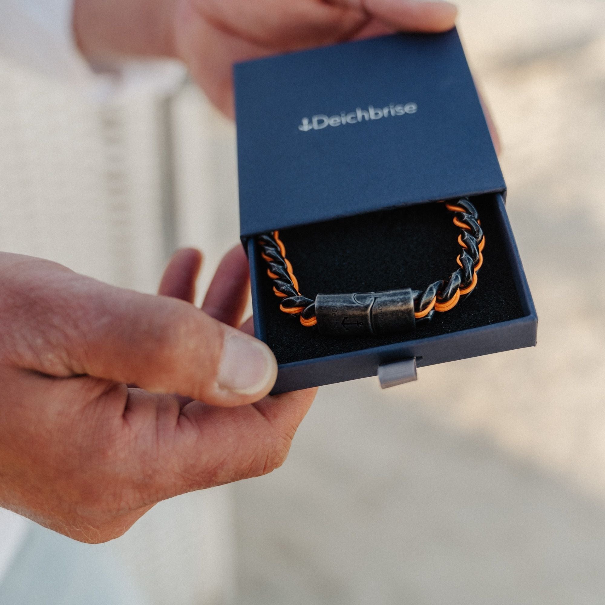 Stahltau Armband Dark Sundowner
