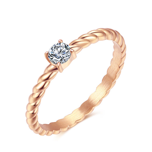 Tauglänzen aus Edelstahl (Stapelring)