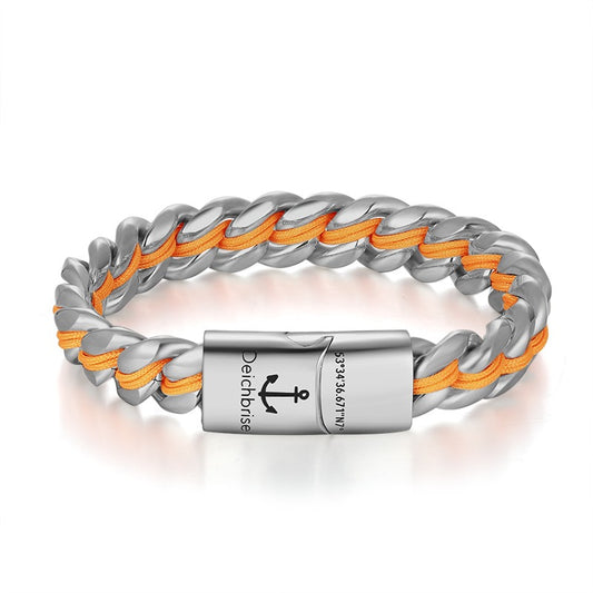 Stahltau Armband Steel Amrum (Kapitän rockt)