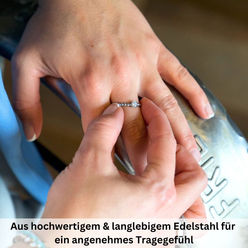 Tauglänzen aus Edelstahl (Stapelring)