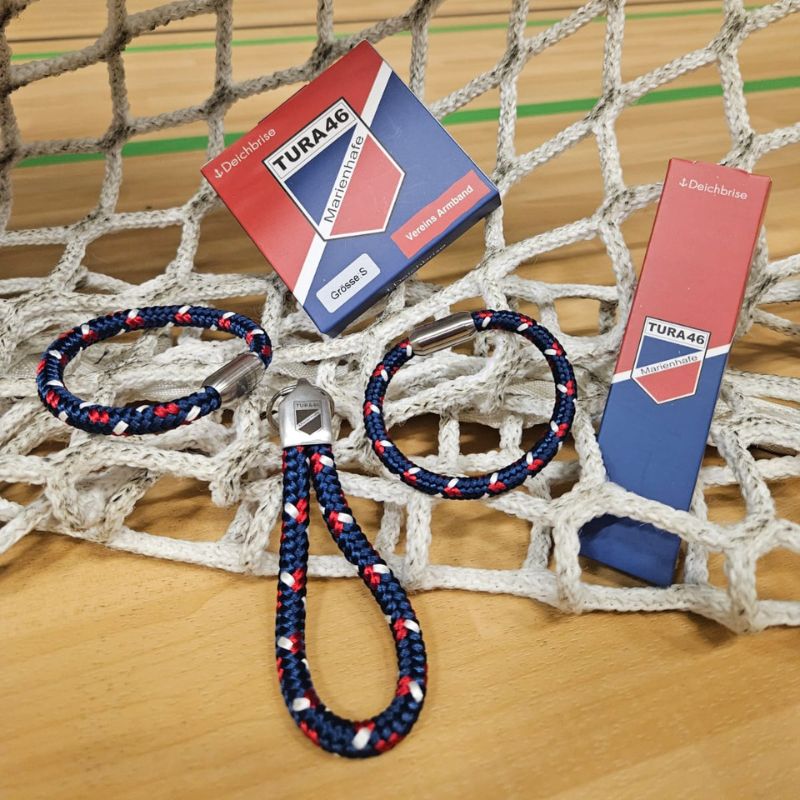Fan-Schlüsselanhänger aus Segeltau TURA 46 Marienhafe