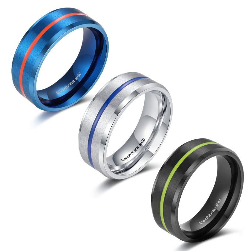 Unisex Ring zweifarbig (Amrum, Windstärke, Kitesurfer)