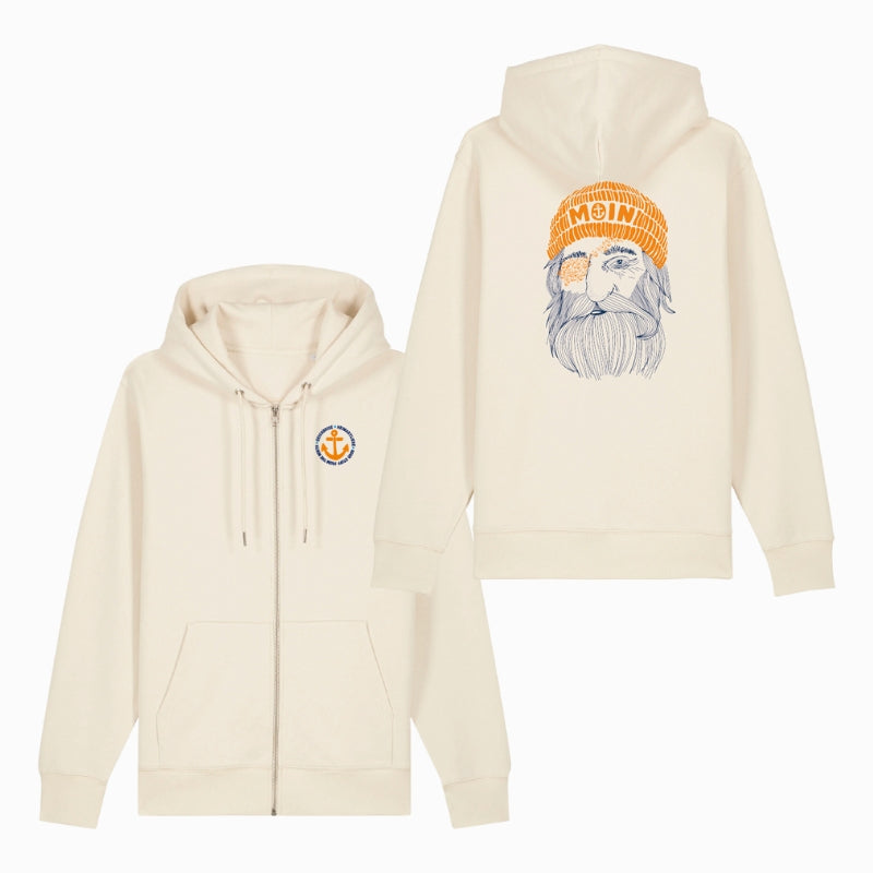 Unisex Sweatjacke "Käptn Fokko" (Sand)