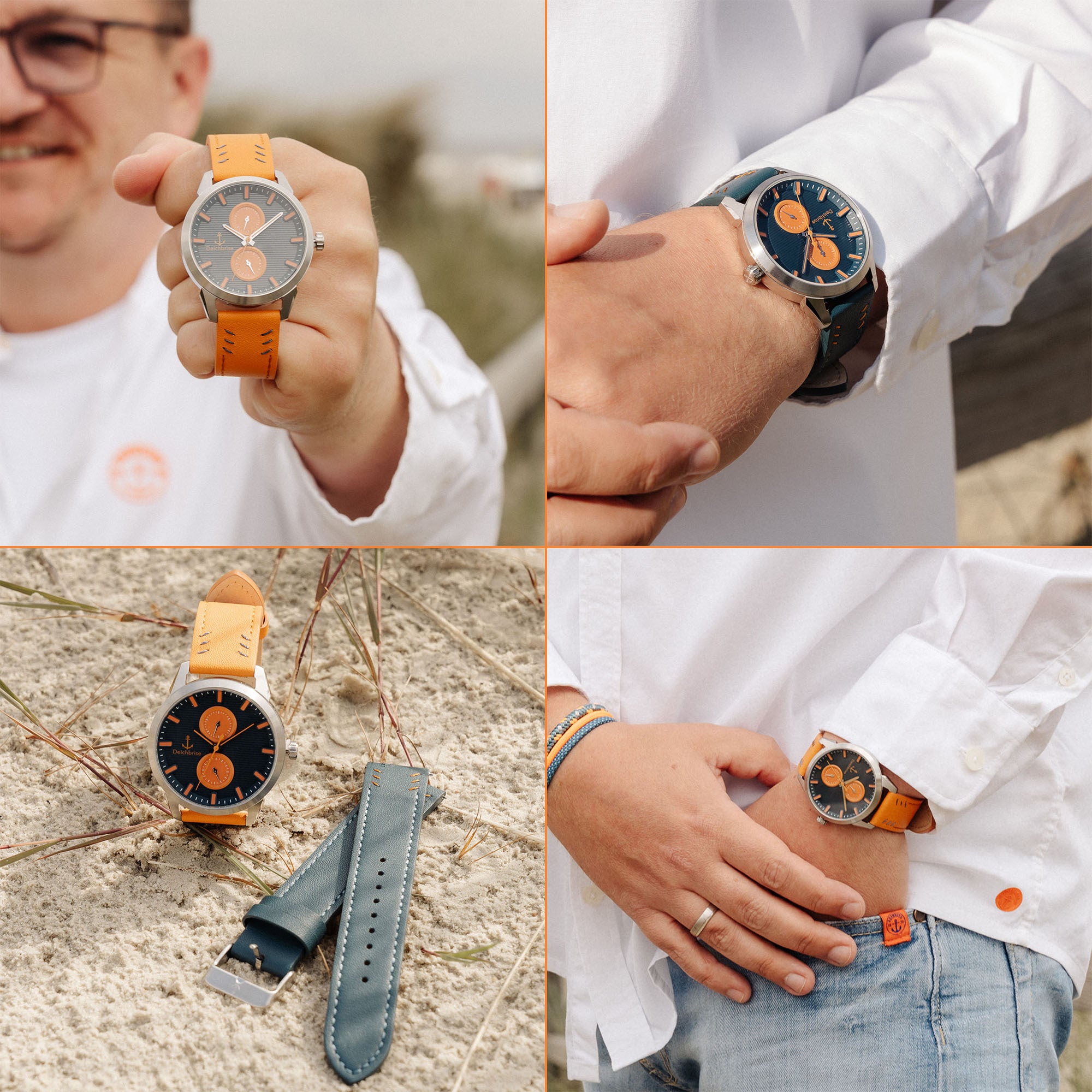 Herren-Uhr Amrum 2.0 - 42mm mit Wechselarmband