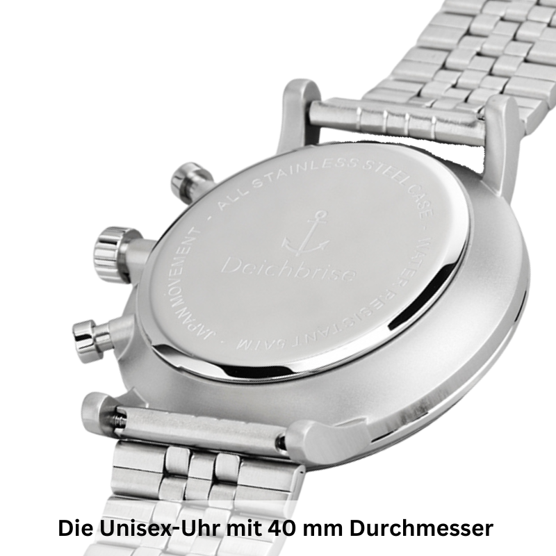 Chronograph Küste (Unisex) 40mm silber-schwarz