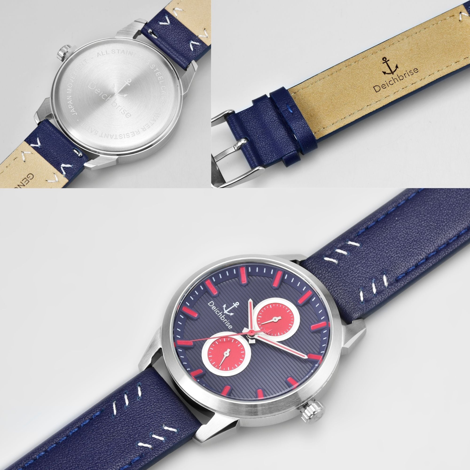 Herren-Uhr Steuermann - 42mm mit Wechselarmband