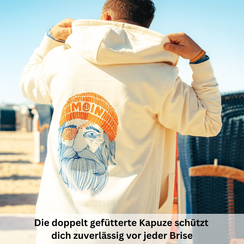 Unisex Sweatjacke "Käptn Fokko" (Sand)