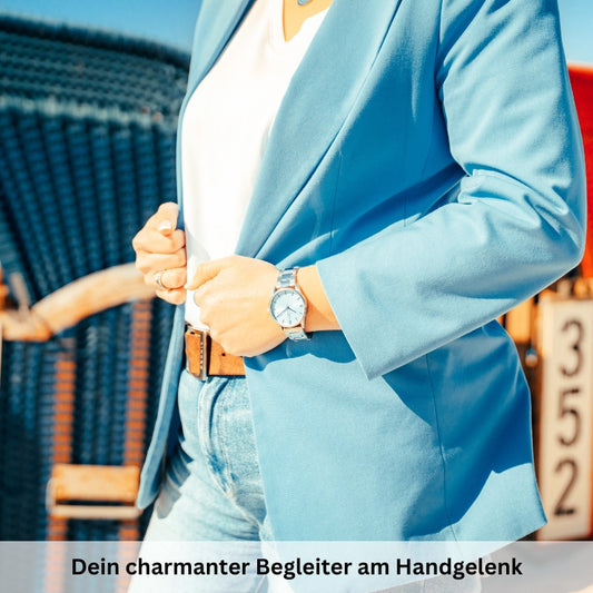 Uhr Meeresblau 35mm (Damen)