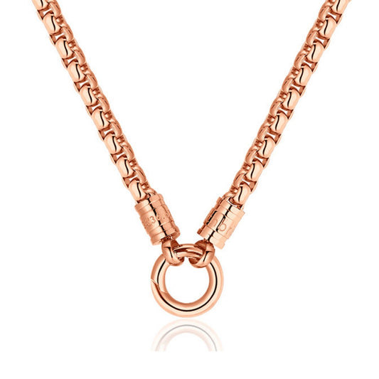 Kette Strandglück 4mm (mit Rund-Karabiner) aus Edelstahl