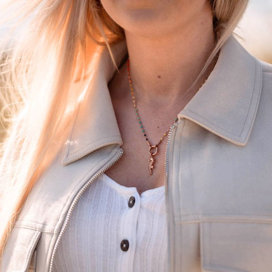 Kette mit Anhänger Boho Seepferdchen