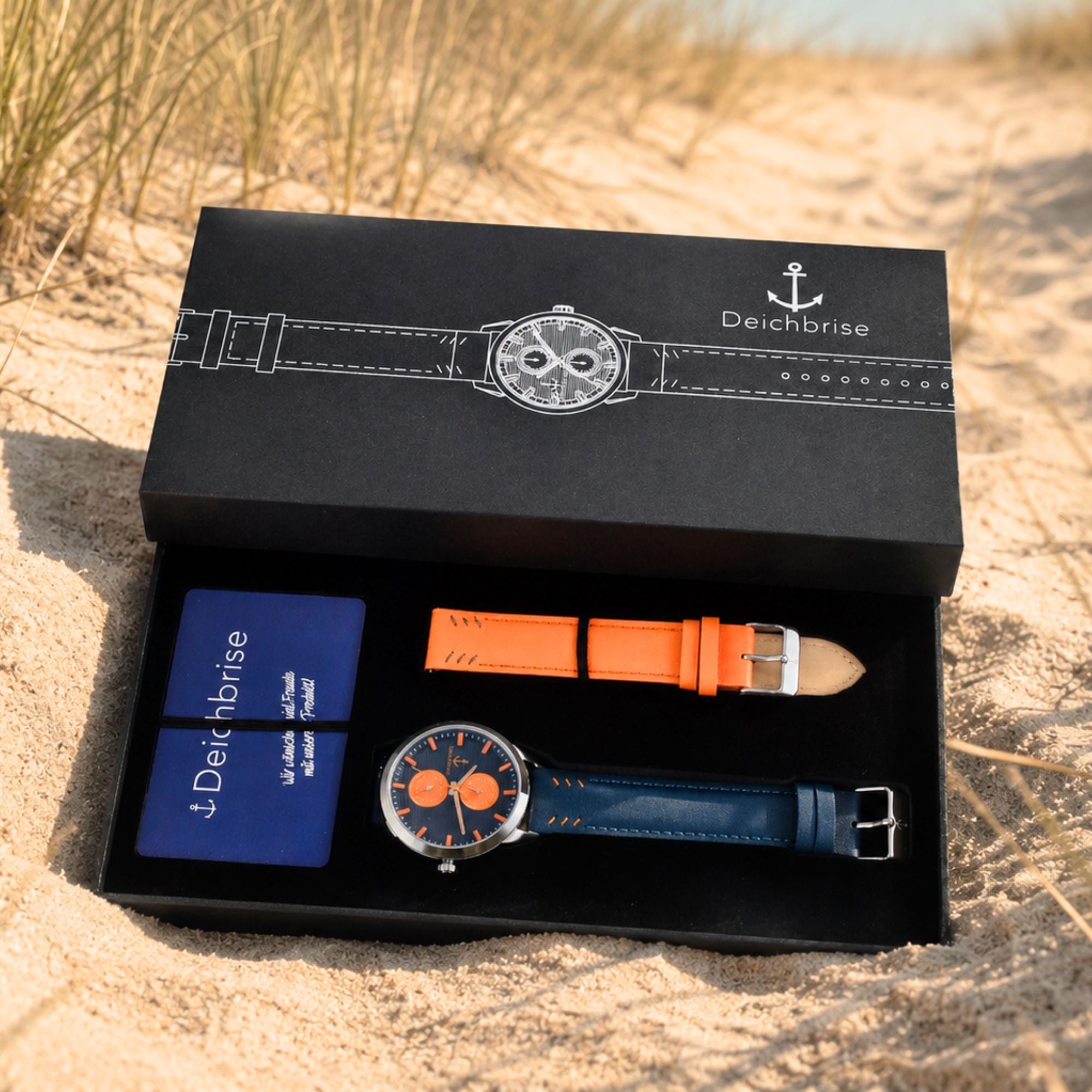 Herren-Uhr Amrum 2.0 - 42mm mit Wechselarmband