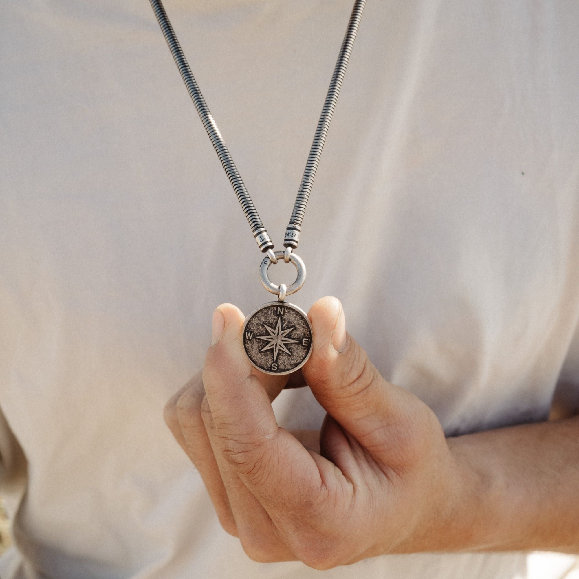 Kette Gezeiten 4mm (mit Rund-Karabiner) aus Edelstahl
