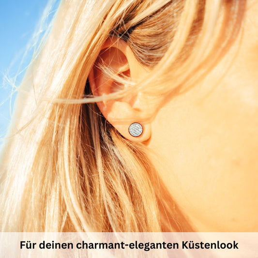 Ohrstecker Bling Bling (weiss) aus Edelstahl