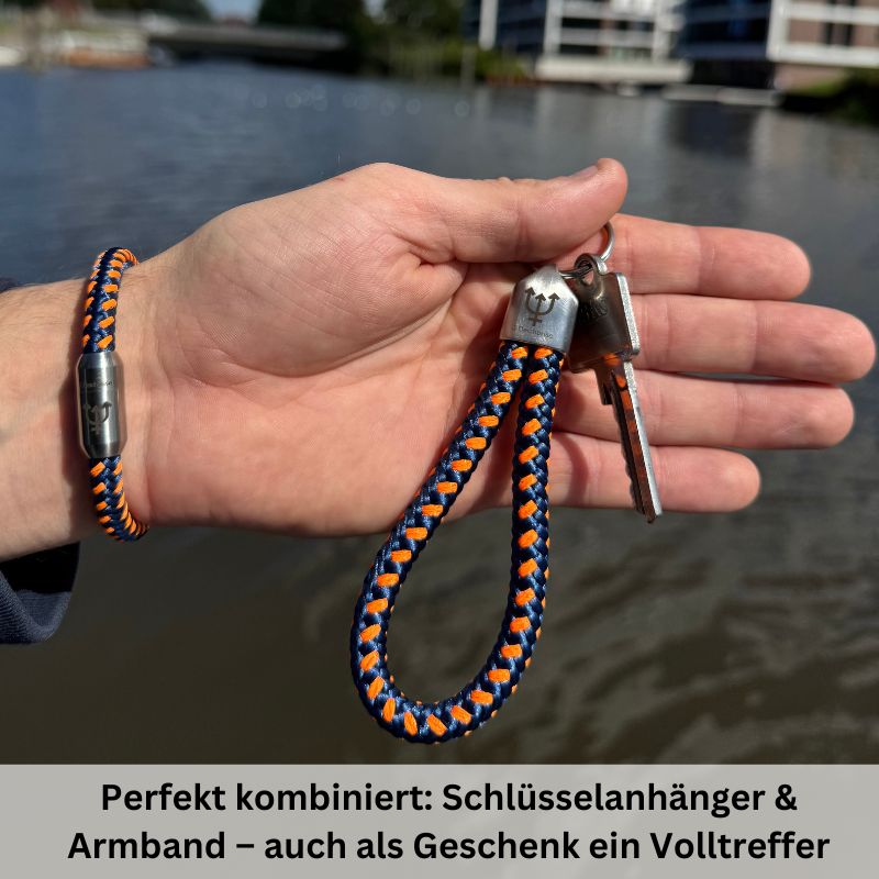 Schlüsselanhänger aus Segeltau Neptuns Kraft 2 (8mm)