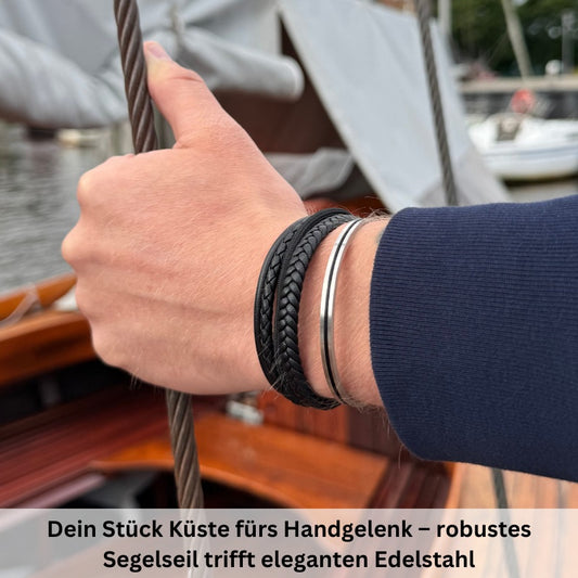 Edelstahl-Bangle Seekraft