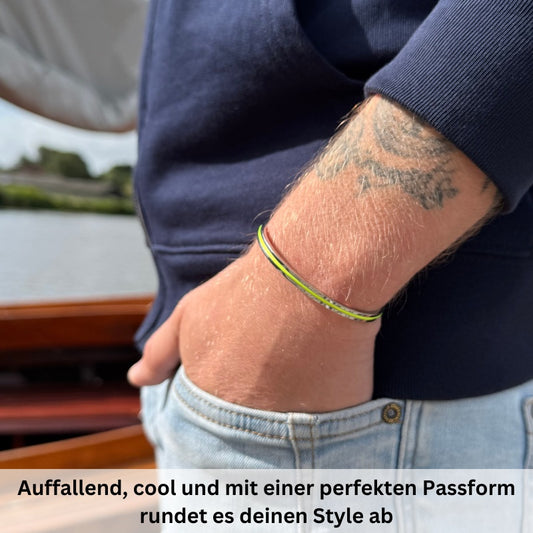 Edelstahl-Bangle Kitesurfer