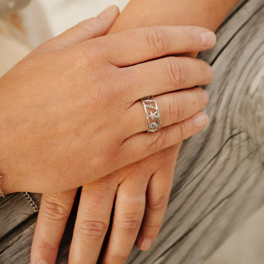 Edelstahl Ring Meeresbrise