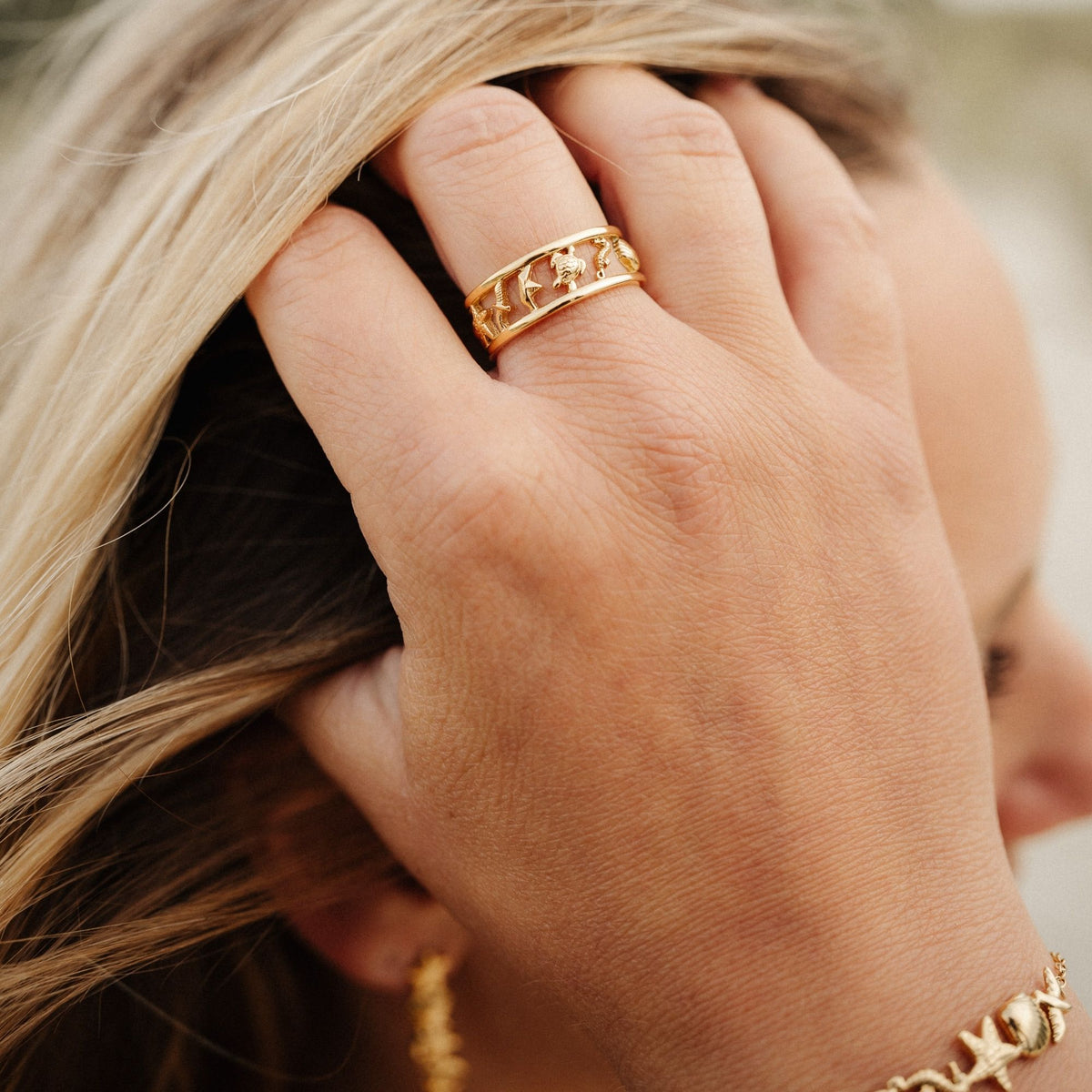 Edelstahl Ring Meeresbrise