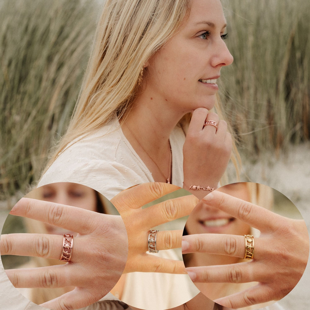 Edelstahl Ring Meeresbrise
