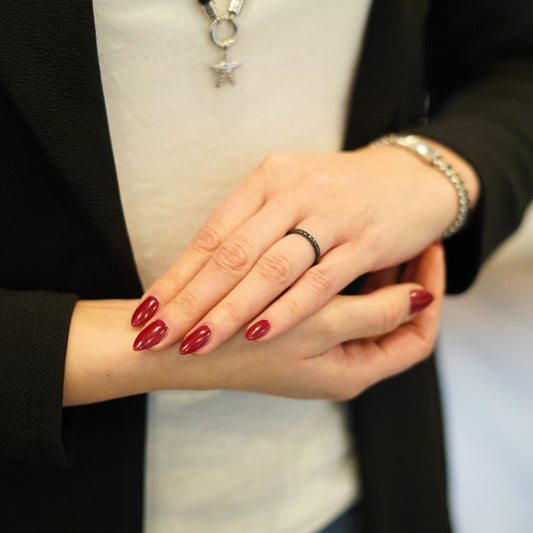 Ring Schwarz aus Keramik (Stapelring)