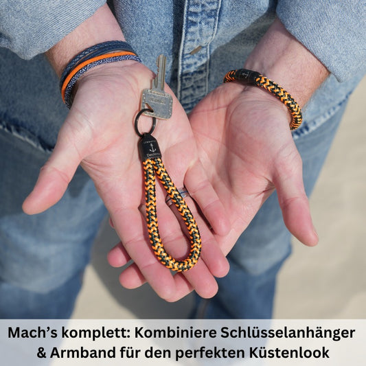 Schlüsselanhänger aus Segeltau Windsurfer (8mm)