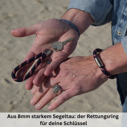 Schlüsselanhänger aus Segeltau Langeoog (8mm)