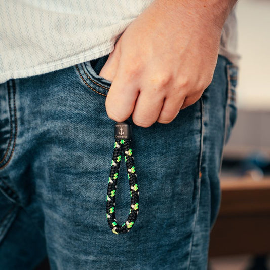 Schlüsselanhänger aus Segeltau Meeresleuchten (8mm)