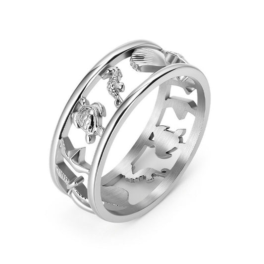 Edelstahl Ring Meeresbrise