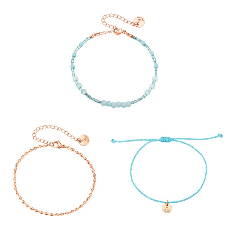 Fußkettchen Set BeachMix Ozean