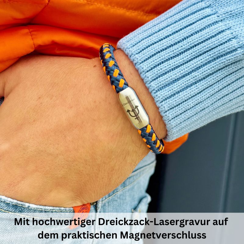 Segeltau Armband Neptuns Kraft 2 (6mm oder 8mm)