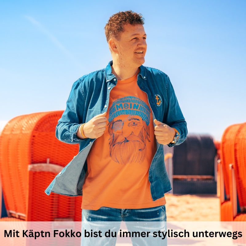 Unisex T-Shirt "Käptn Fokko" (Sundowner)