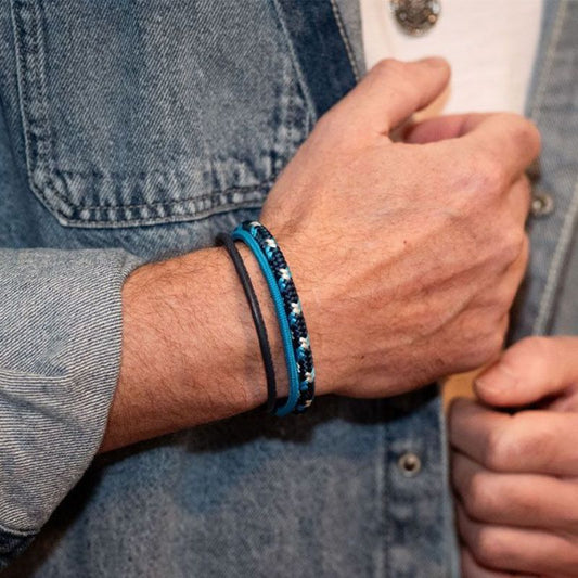 Leder & Segeltau Armband Tiefseetaucher (Multistrang)