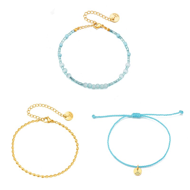 Fußkettchen Set BeachMix Ozean