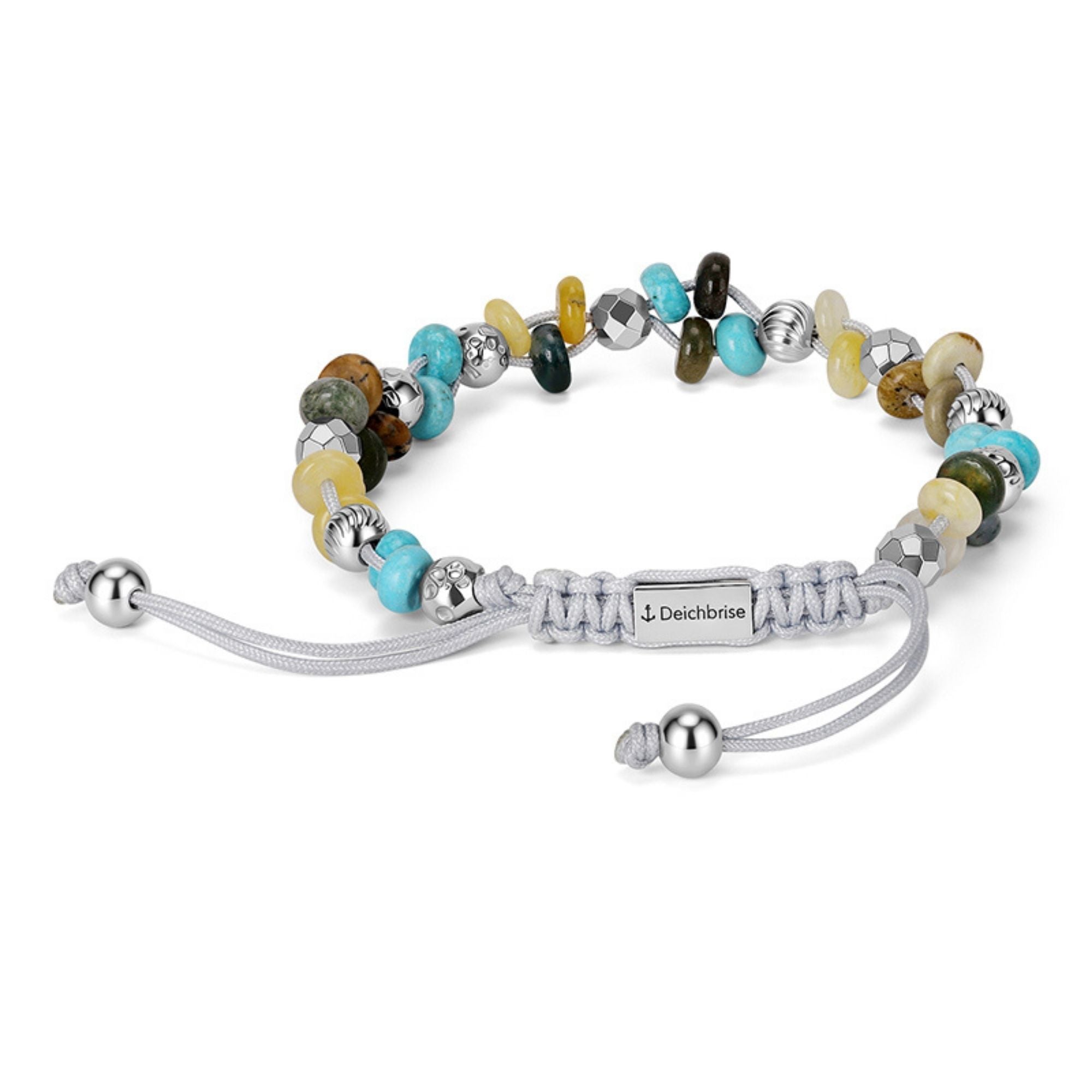 Armband Playa Ocean aus Turquoise, Picture Jasper, India Onyx & Yellow Aventurine