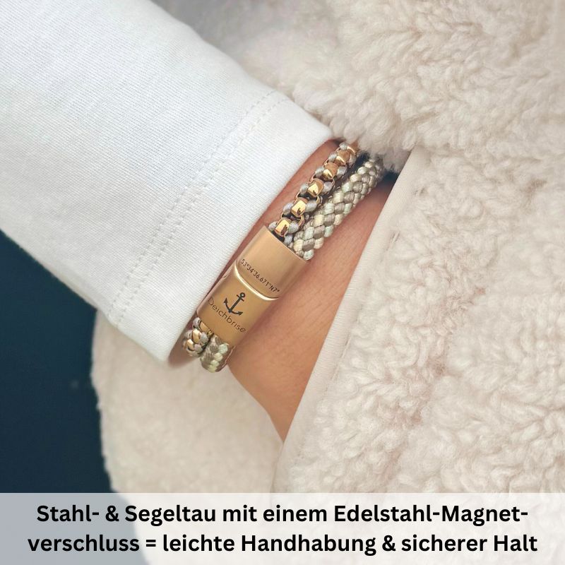Kette Dünentraum + Joleen am Sandstrand + Schmuck Reisebox