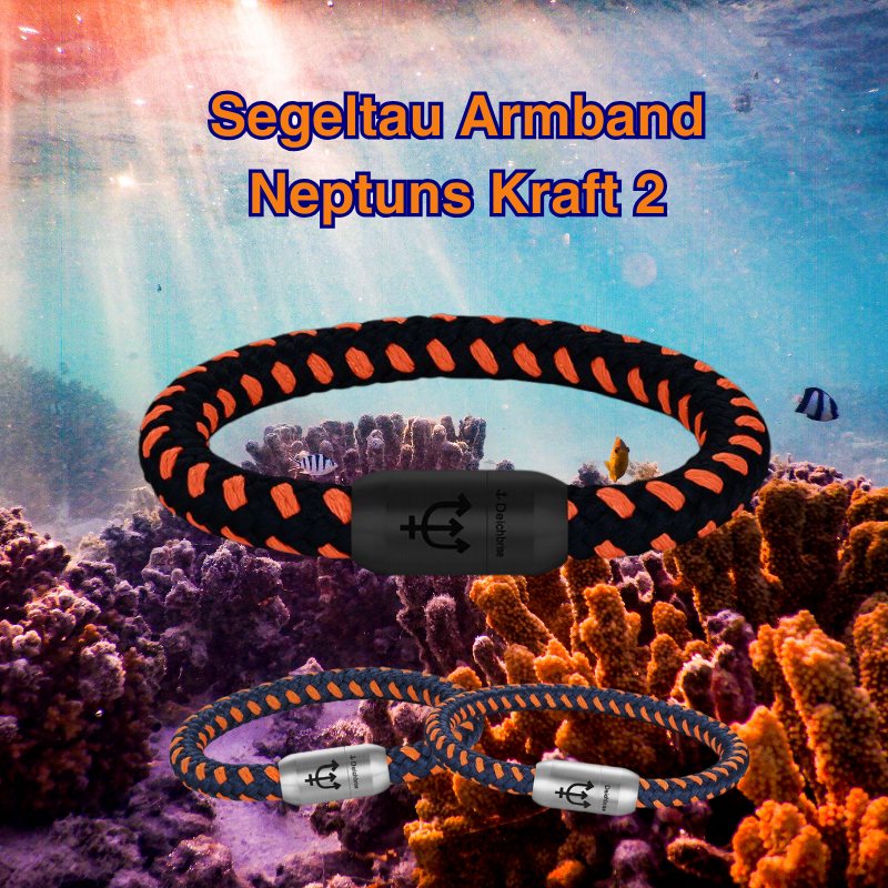 Segeltau Armband Neptuns Kraft 2 (6mm oder 8mm)
