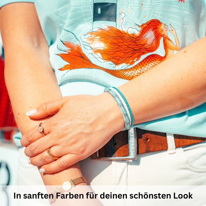 Leder & Segeltau Armband Sue (Multistrang)