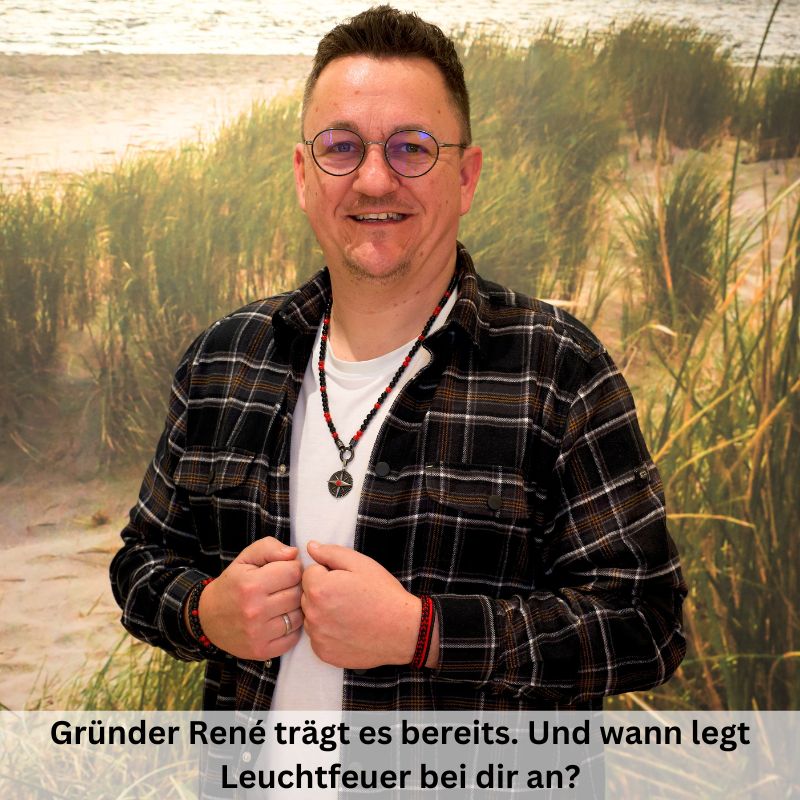 Segeltau & Leder Armband Leuchtfeuer (Multistrang)